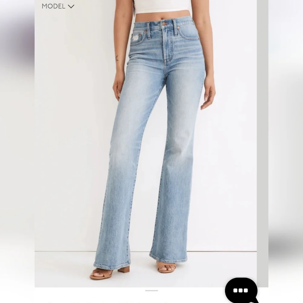 Great Condition Madewell Perfect Vintage Flare Jeans In Delavan Wash - Picture 6 of 7
